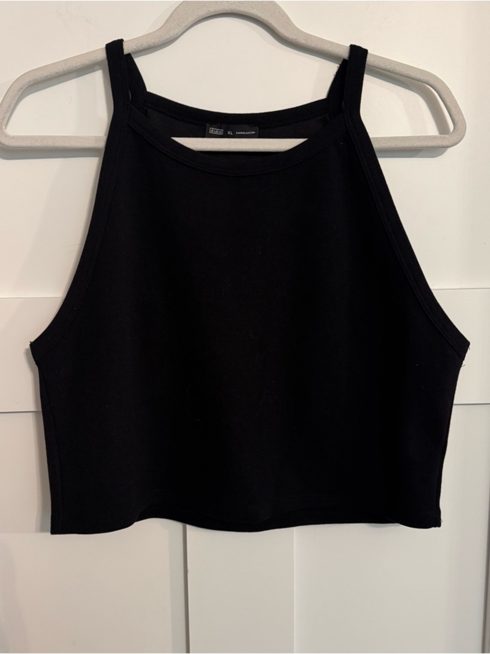 Ladies' Black High-Neck Cropped Tank Top -NWOT